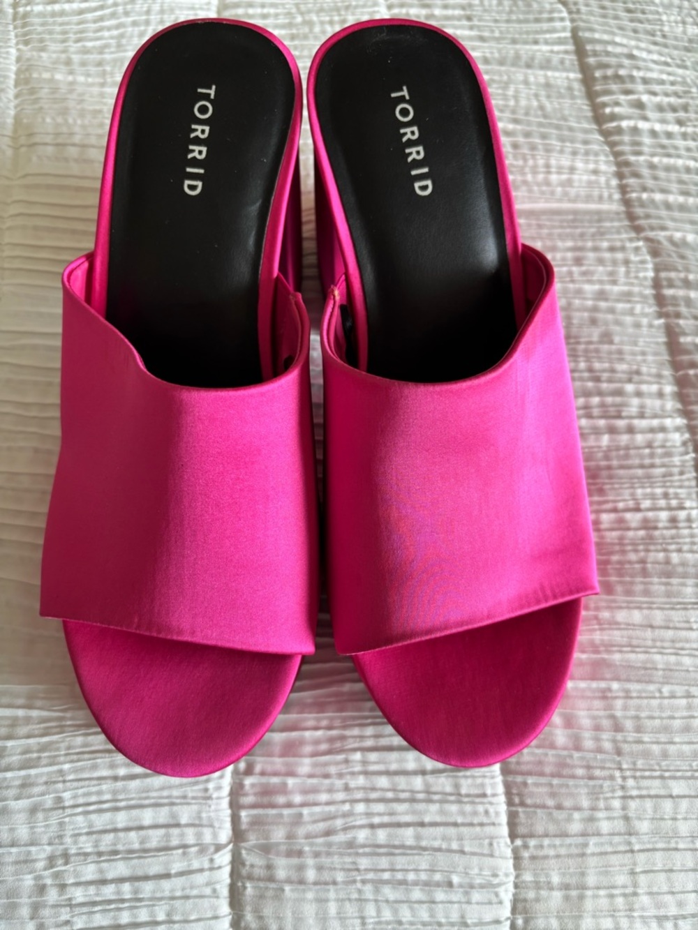 torrid Bright Pink Slide Mules